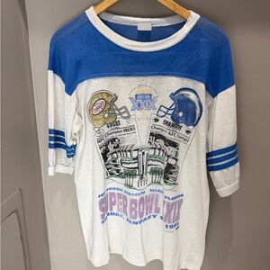 Vintage 1995 NFL SuperBowl Ringer Shirt